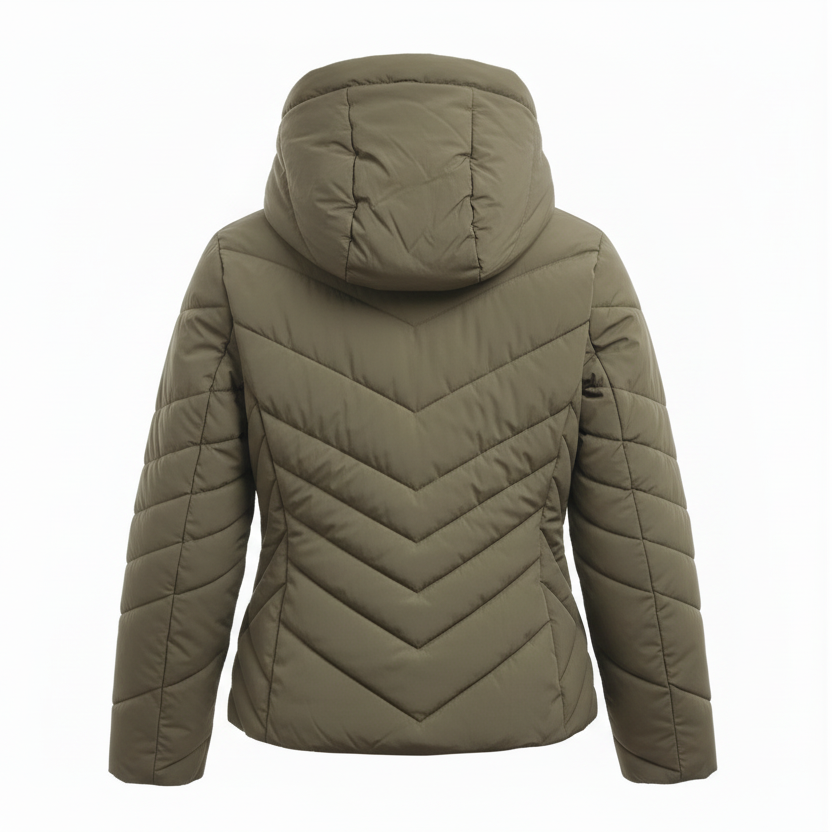 Tommy Hilfiger Women's Chevron Quilted Puffer Jacket