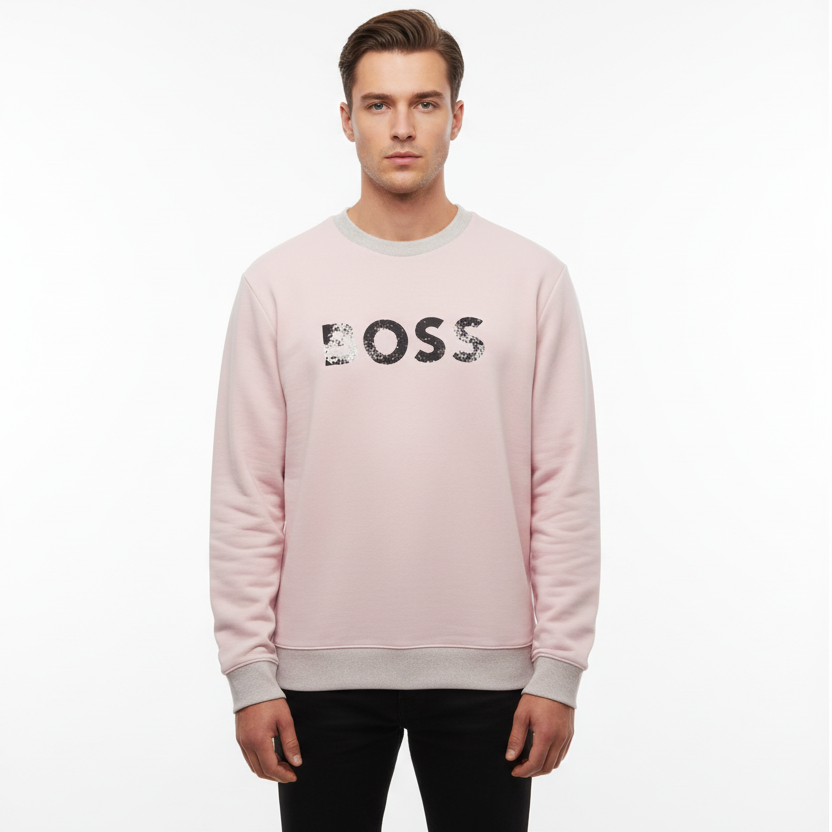 BOSS Sweater With Printed Logo