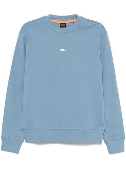 Hugo Boss Men’s Patterned Hoodie - Orange Line