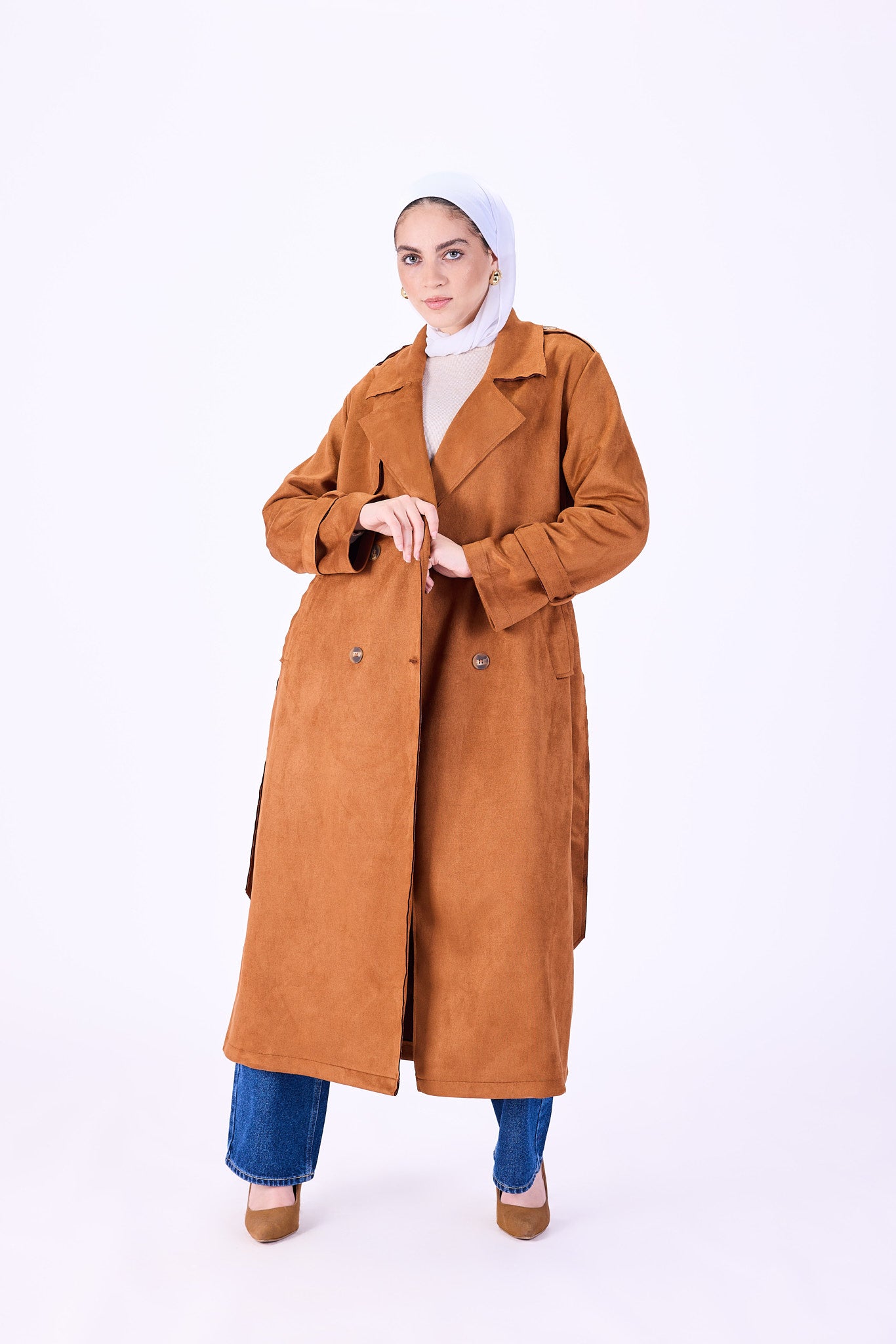 Coats with Grace Suede trench