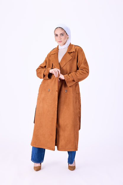 Coats with Grace Suede trench