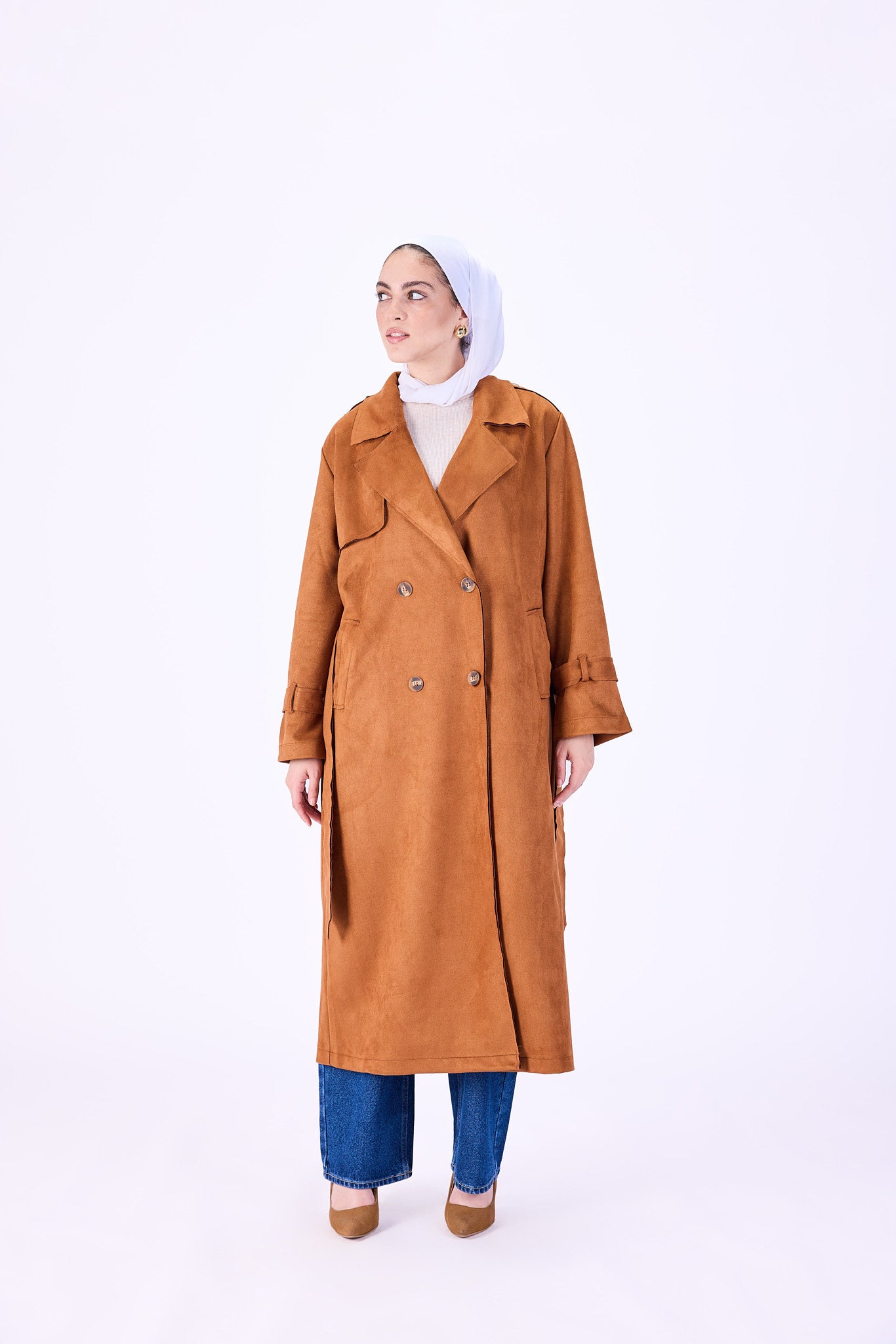 Coats with Grace Suede trench