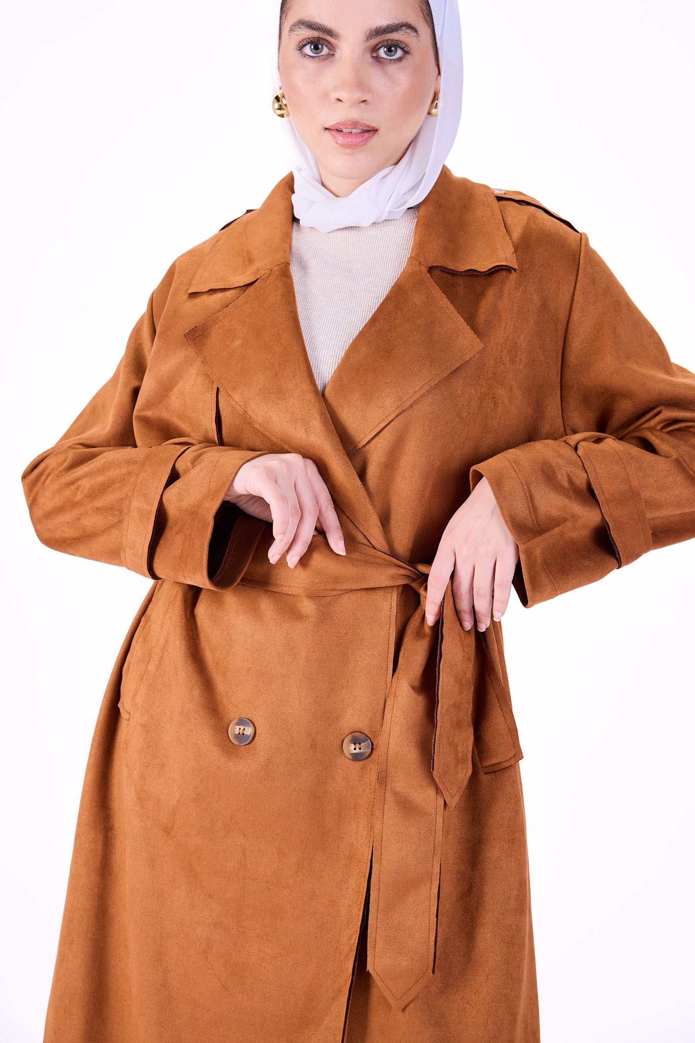 Coats with Grace Suede trench
