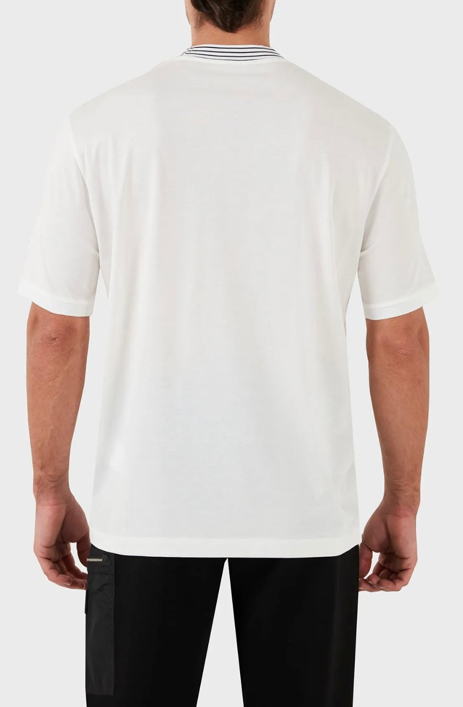 ARMANI EXCHANGE Crew-Neck T-Shirt with Chamoi print Logo - Regular Fit