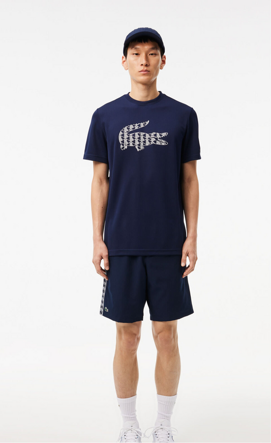 Lacoste Men's Crew Neck Pima Cotton Jersey T-shirt Navy