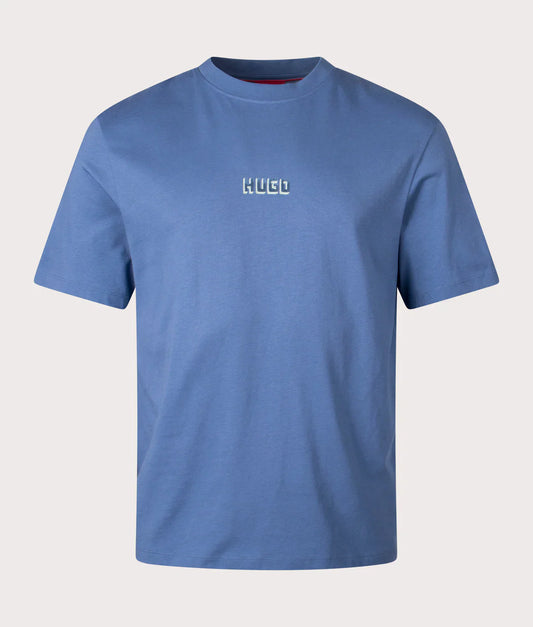 HUGO T-Shirt With Print Logo - Slim Fit