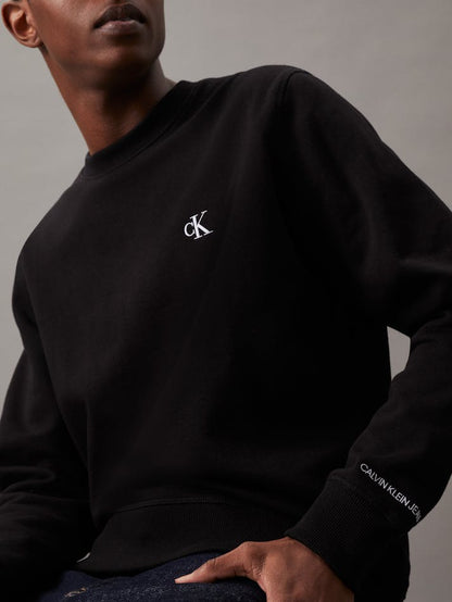 Calvin Klein Jeans Men's Monogram Logo Sweatshirt