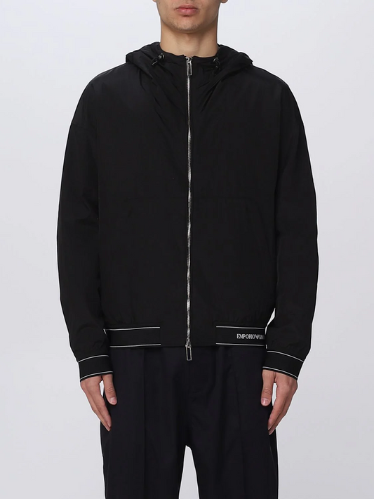 Emporio Armani Men's Full-Zip Logo Hooded Jacket
