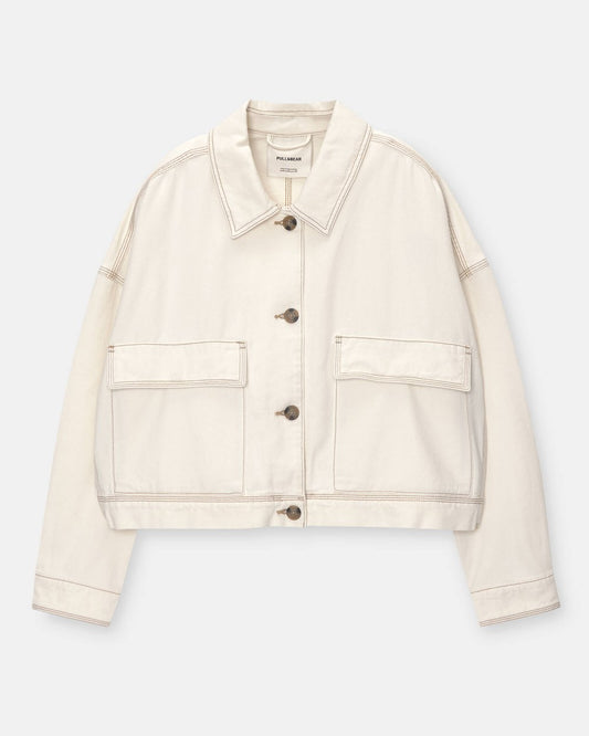 Pull&Bear Women's Oversized Denim Jacket