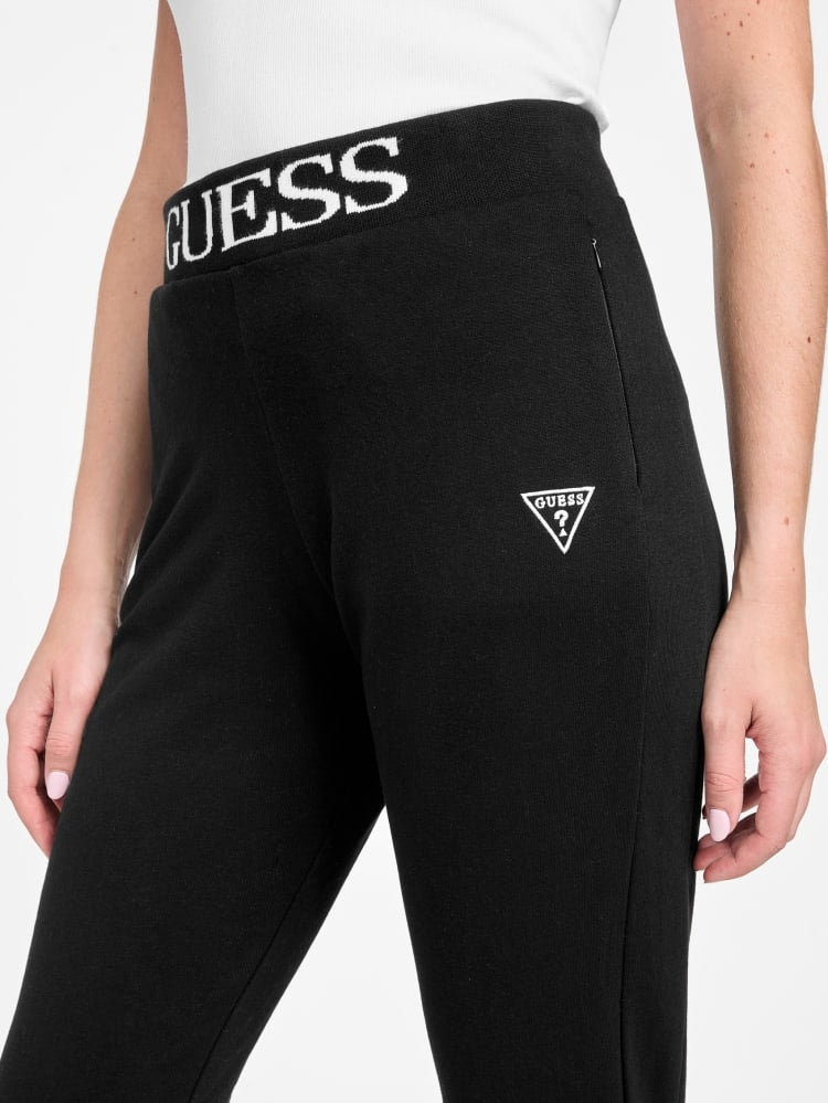 GUESS Women's Logo Waistband Sweatpan