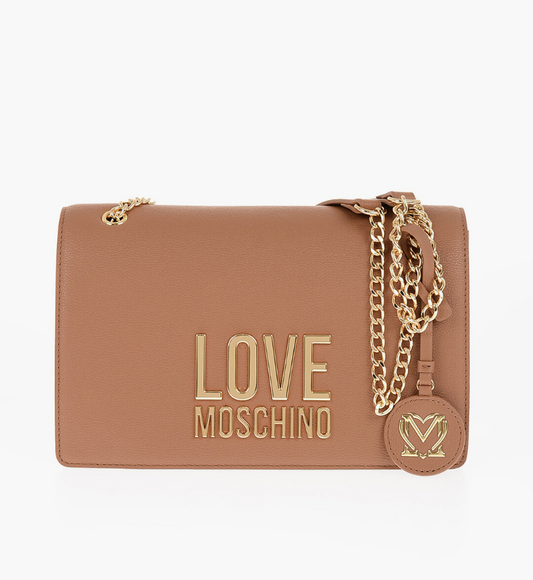 Love Moschino Logo Plaque Shoulder Bag