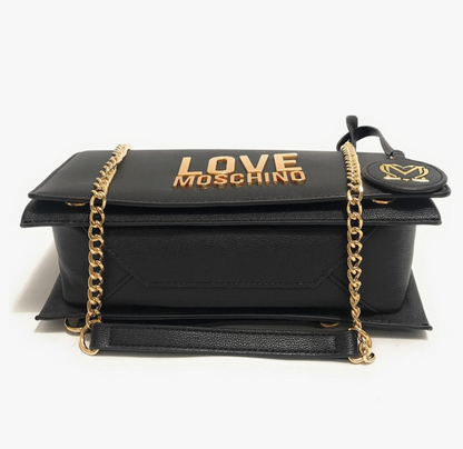 Love Moschino Logo Plaque Shoulder Bag