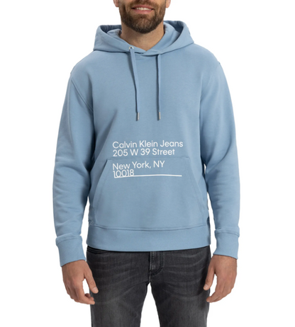 Calvin Klein Jeans New York Address Logo Hoodie
