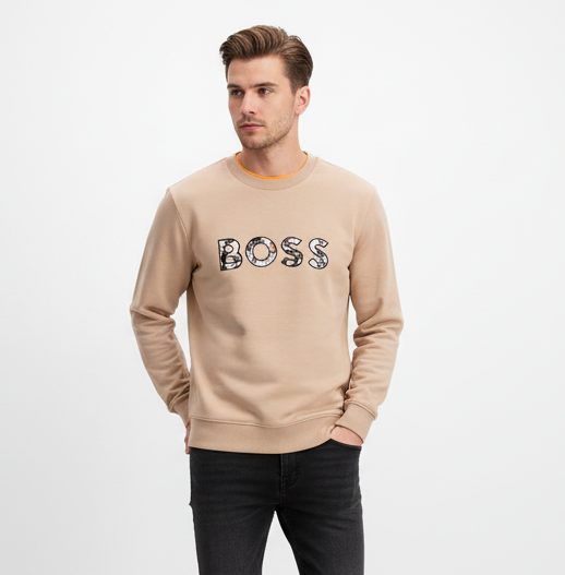 BOSS Sweater With Printed Logo