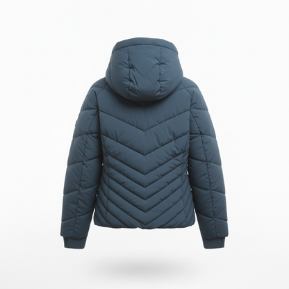 Tommy Hilfiger Women's Chevron Quilted Puffer Jacket