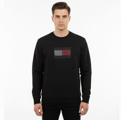 Tommy Hilfiger Men’s Sweatshirt with Signature Embroidery